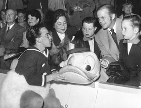 The Duryeas at the Walt Disney Fantasy number in the 1950 Ice Capades 