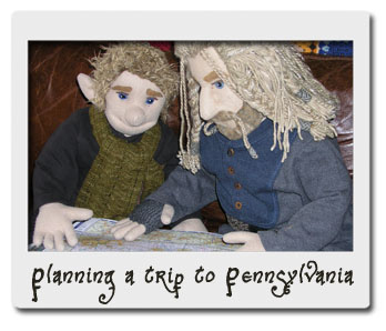 Bilbo and Fili Plan a Pennsylvania Vacation