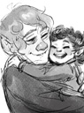 Bilbo Baggins and Frodo: Hobbit Hug