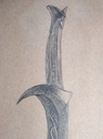 Thorin's Orchrist Sword Pencil Drawing