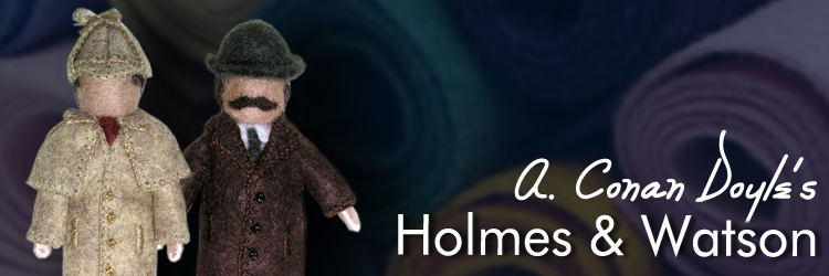 Arthur Conan Doyle's Sherlock Holmes and Dr. Watson Minikin Character Dolls