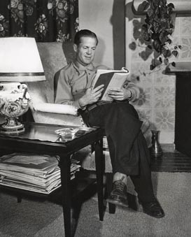 Dan Duryea Relaxes in His Favorite Chair