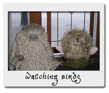 Bilbo and Fili Dolls Look Out Window