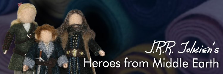 J.R.R. Tolkien's Heroes of Middle Earth (Legolas, Bilbo Baggins and Thorin Oakenshield)